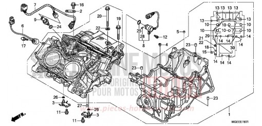 KURBELGEHAEUSE (VFR1200F) VFR1200FF de 2015